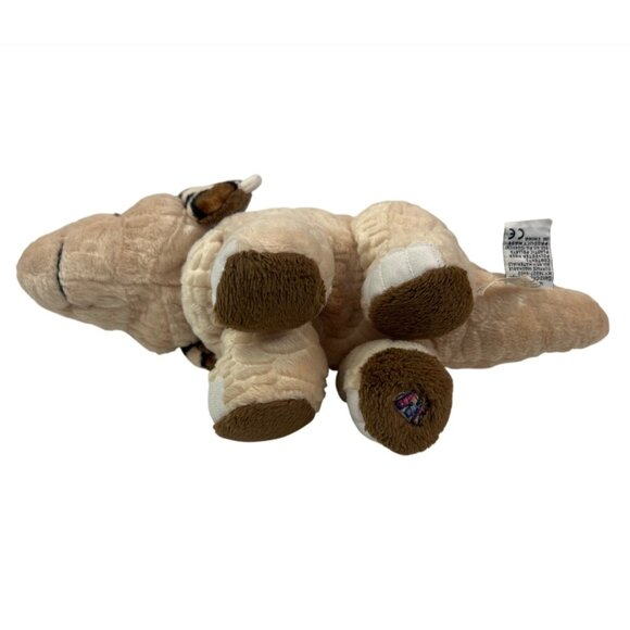 Ganz Webkinz Triceratops Dinosaur Plush Toy Beige Brown Spotted HM422 - Picture 7 of 8